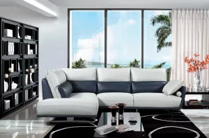 6311 Sectional in Top Grain Leather (either Left or Right Facing)