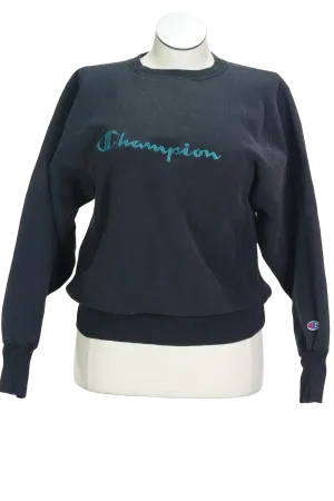 80s Champion Reverse Weave Blk Sweatshirt         M