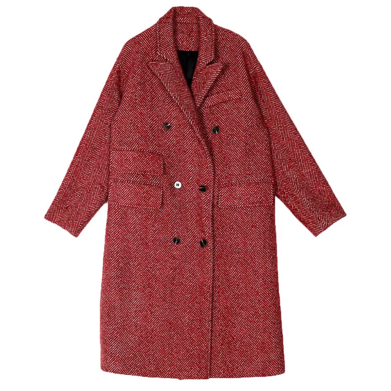 8GIRLS DOUBLE BREASTED WOOL COAT