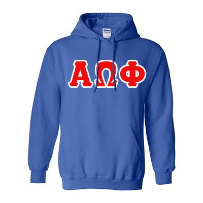 Alpha Omega Phi Hooded Sweatshirt - G185 - TWILL