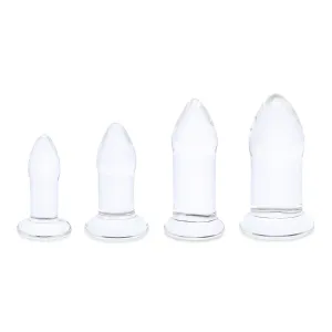 B-Vibe Glass Anal Dilators Set