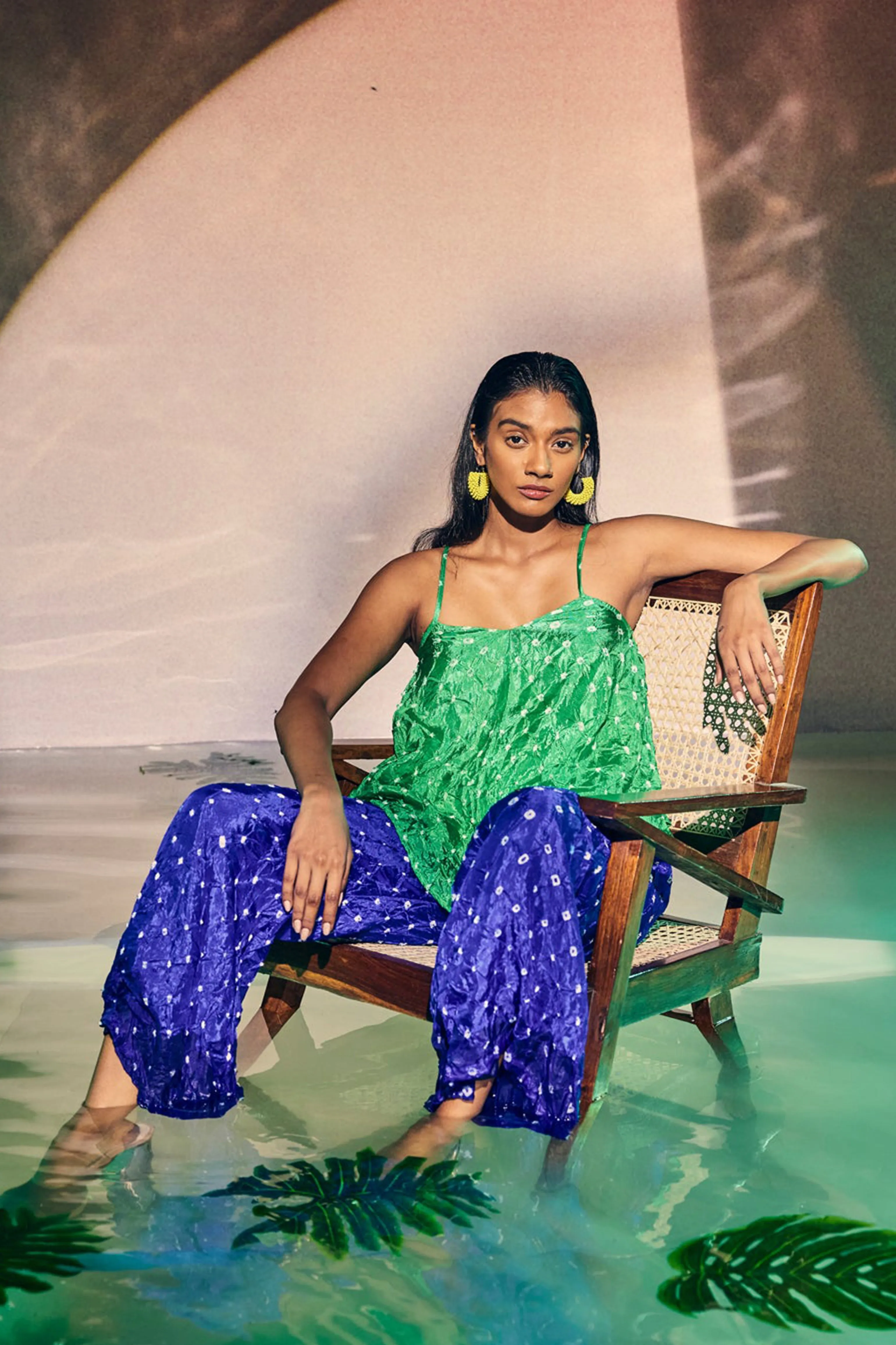 Bandhani Cami Pant Set