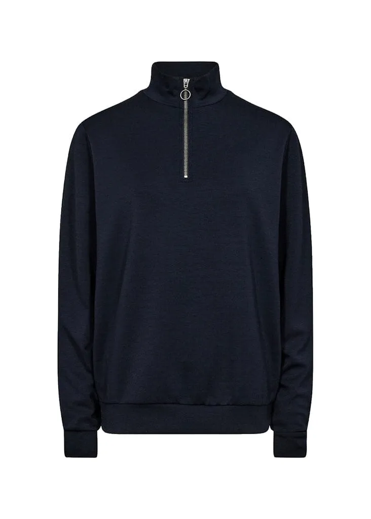 Banu Long Sleeve Sweatshirt in Navy