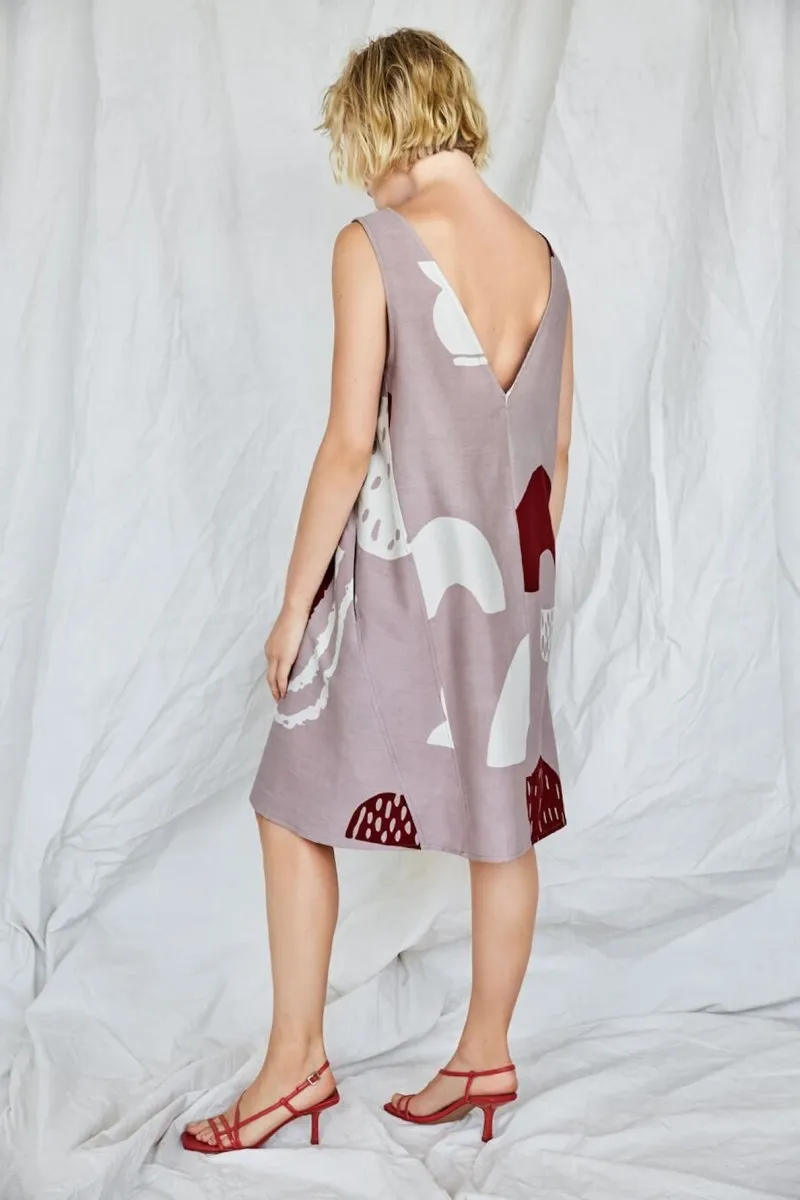 Bardane Dress in Nutmeg Poterie