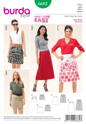 BD6682 Women's Skirt Sewing Pattern