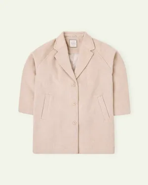 Beige Oversized Coat