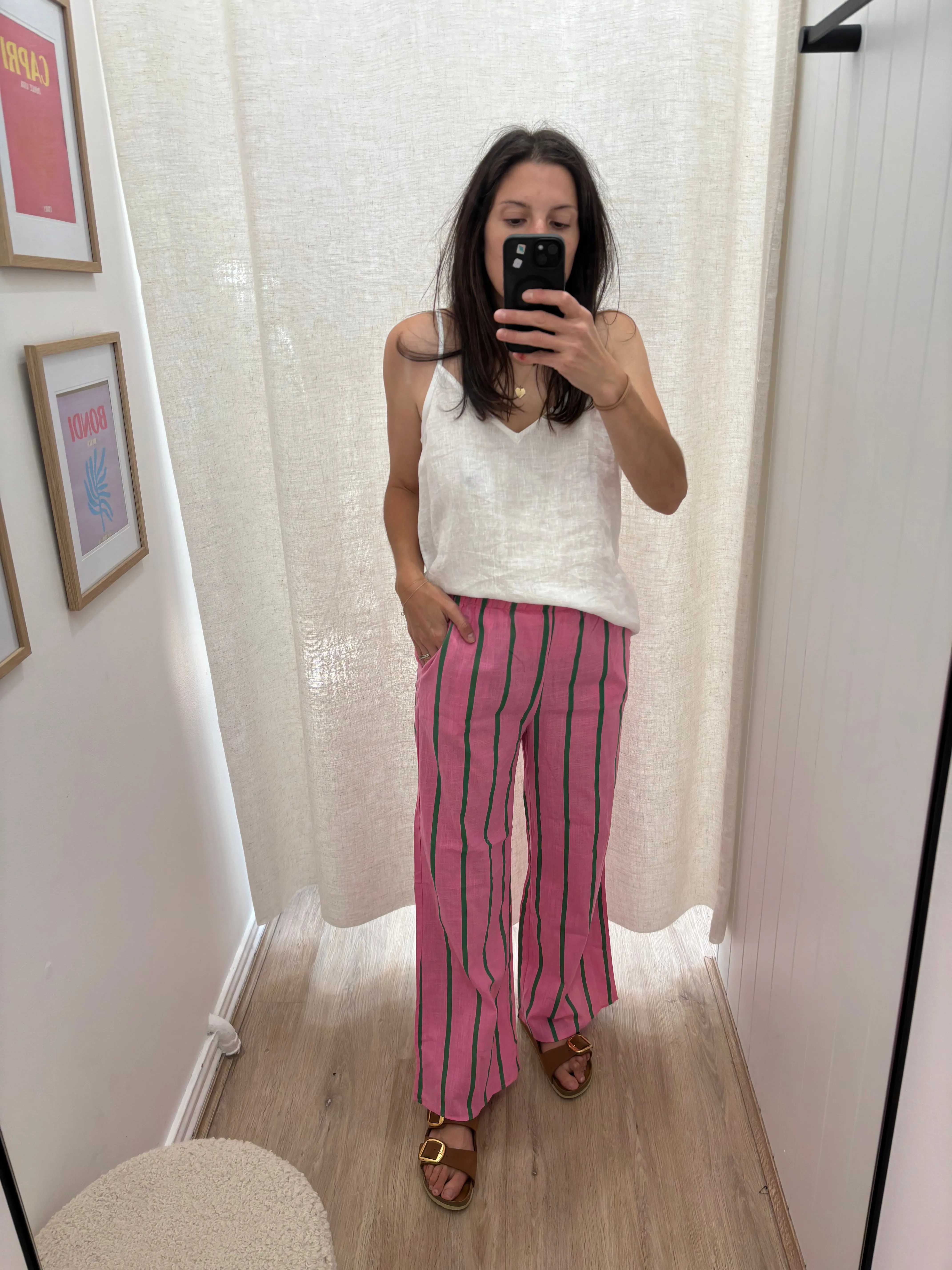 Bergen Pant, Pink/Green