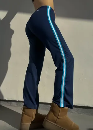 Blue & Navy Sporty Stripe Pants (S)