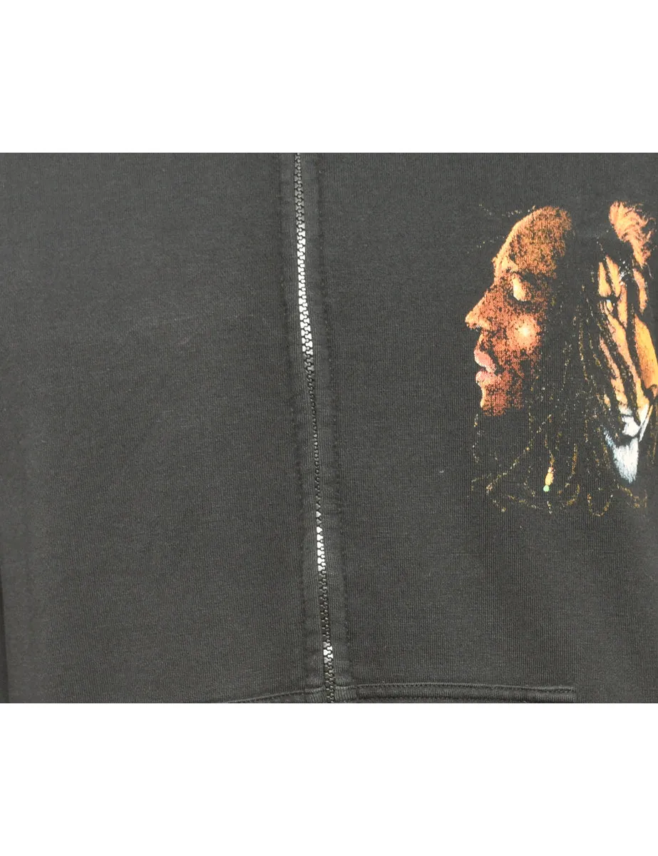 Bob Marely Printed Hoodie - L