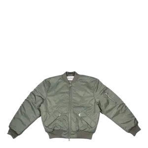 Bomber Cut Dusty Olive Grey