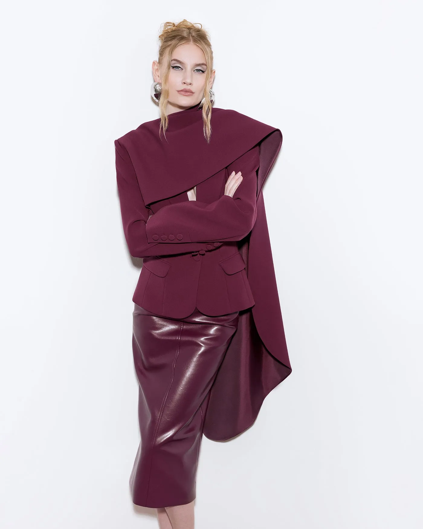 Burgundy Watson Skirt