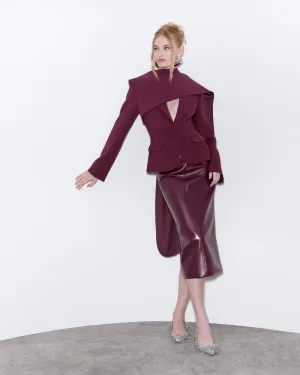 Burgundy Watson Skirt