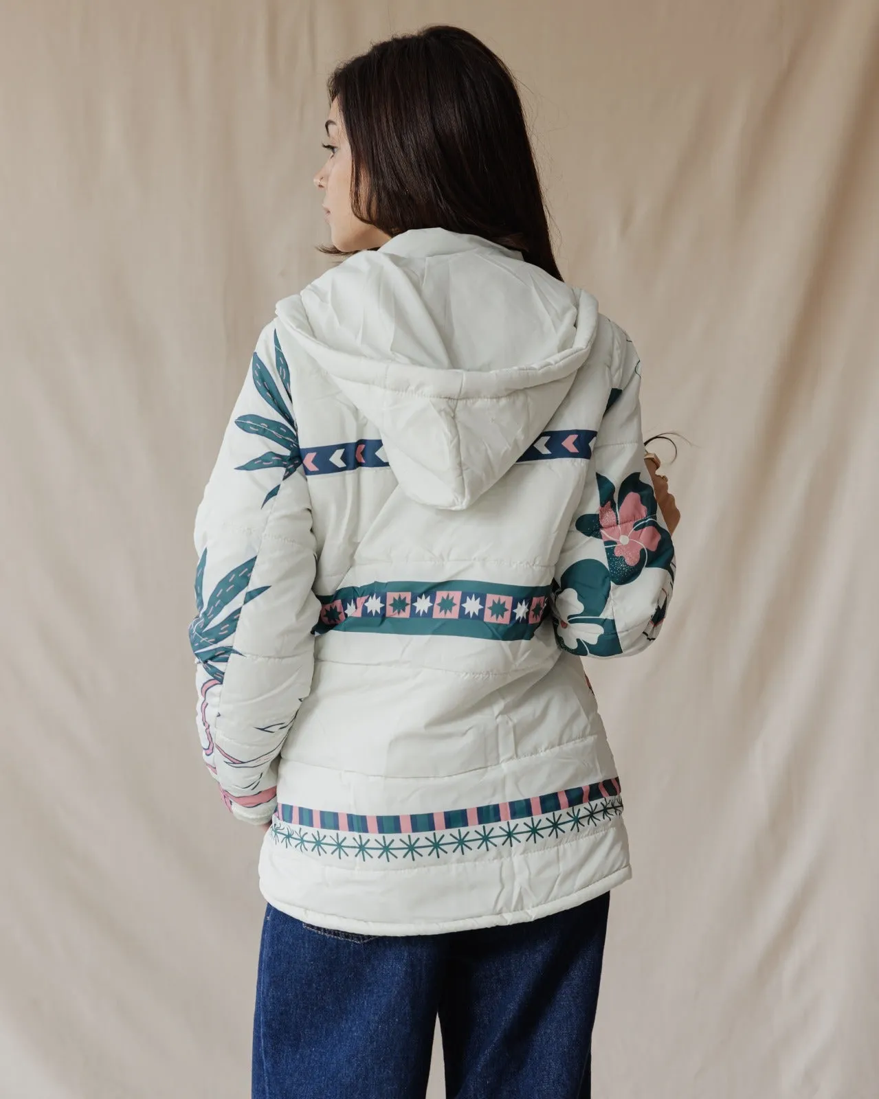 Cairo Breeze Quilted Jacket In Crème