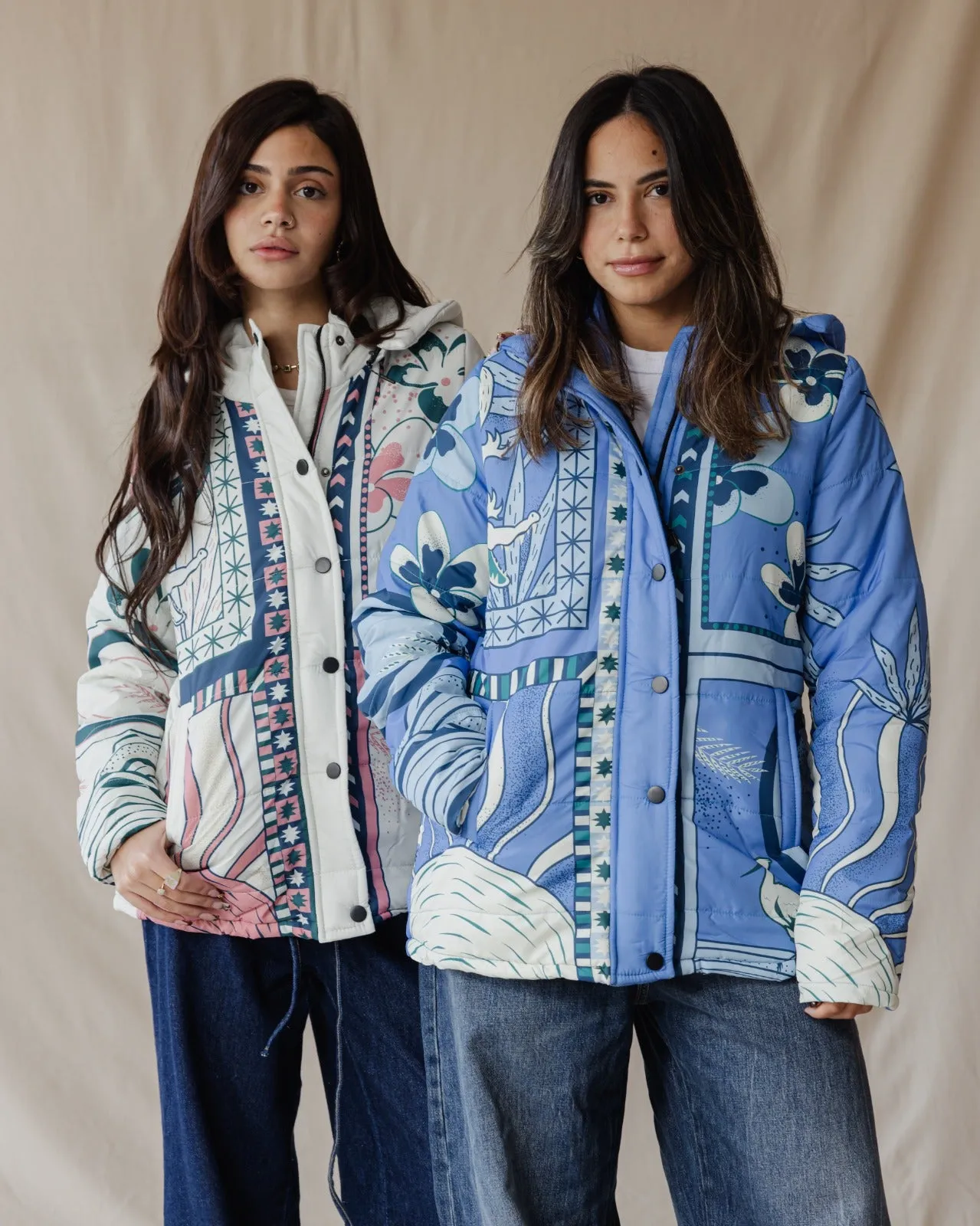 Cairo Breeze Quilted Jacket In Crème
