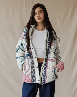Cairo Breeze Quilted Jacket In Crème