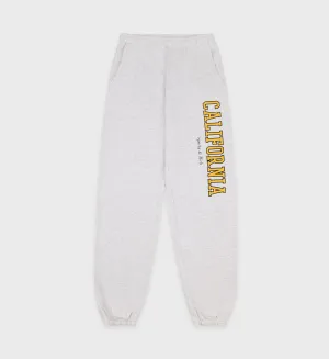 California Sweatpant - Heather Gray/Gold