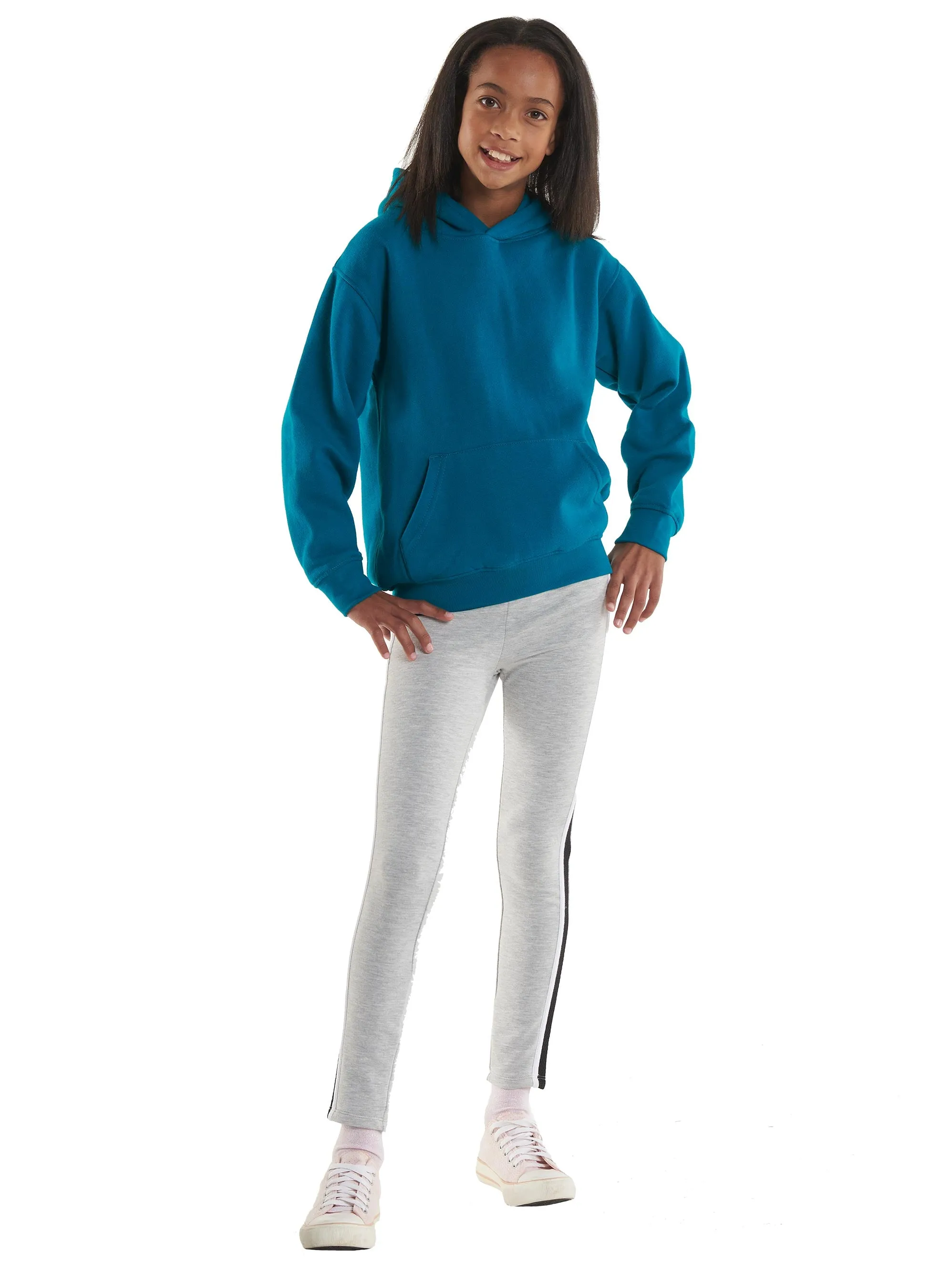 Childrens Classic Hooded Sweatshirt | Heather Grey