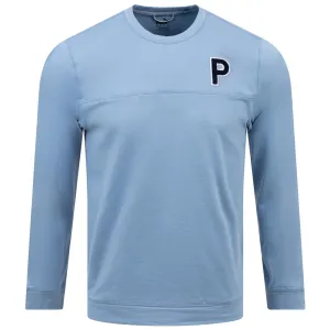 Cloudspun Patch Crew Neck Sweatshirt Blue Heather - SS24