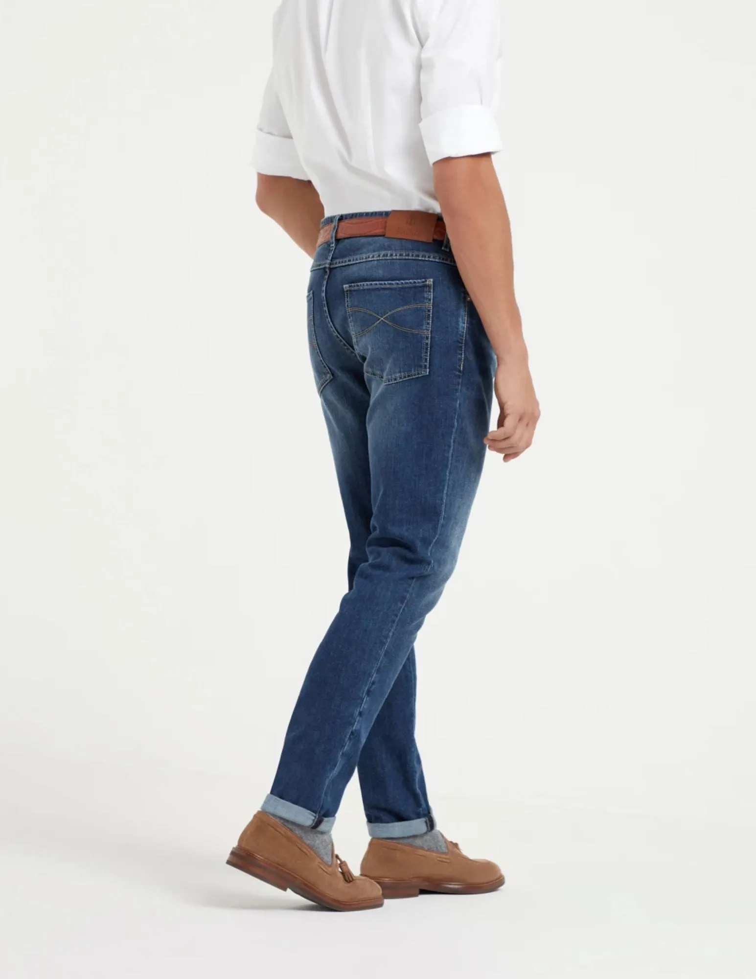 Comfort Denim Slim Fit 5 Pocket Trouser