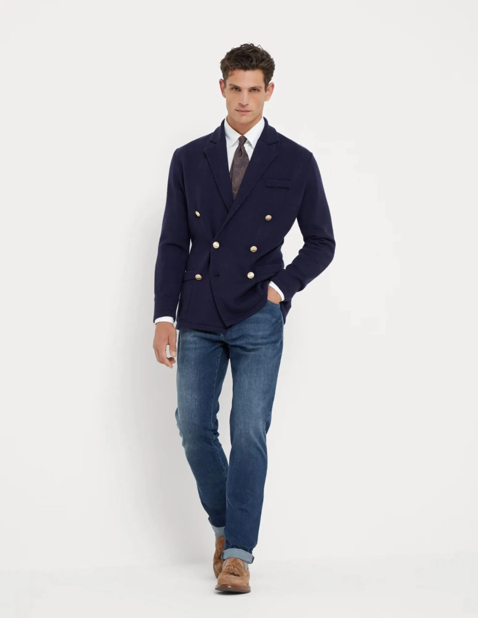 Comfort Denim Slim Fit 5 Pocket Trouser