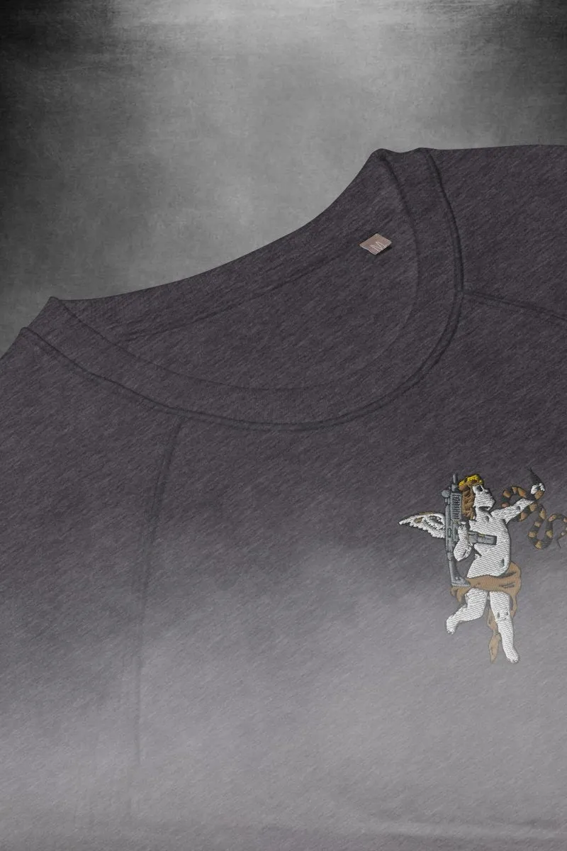 Cupid embroidery long sleeve shirt