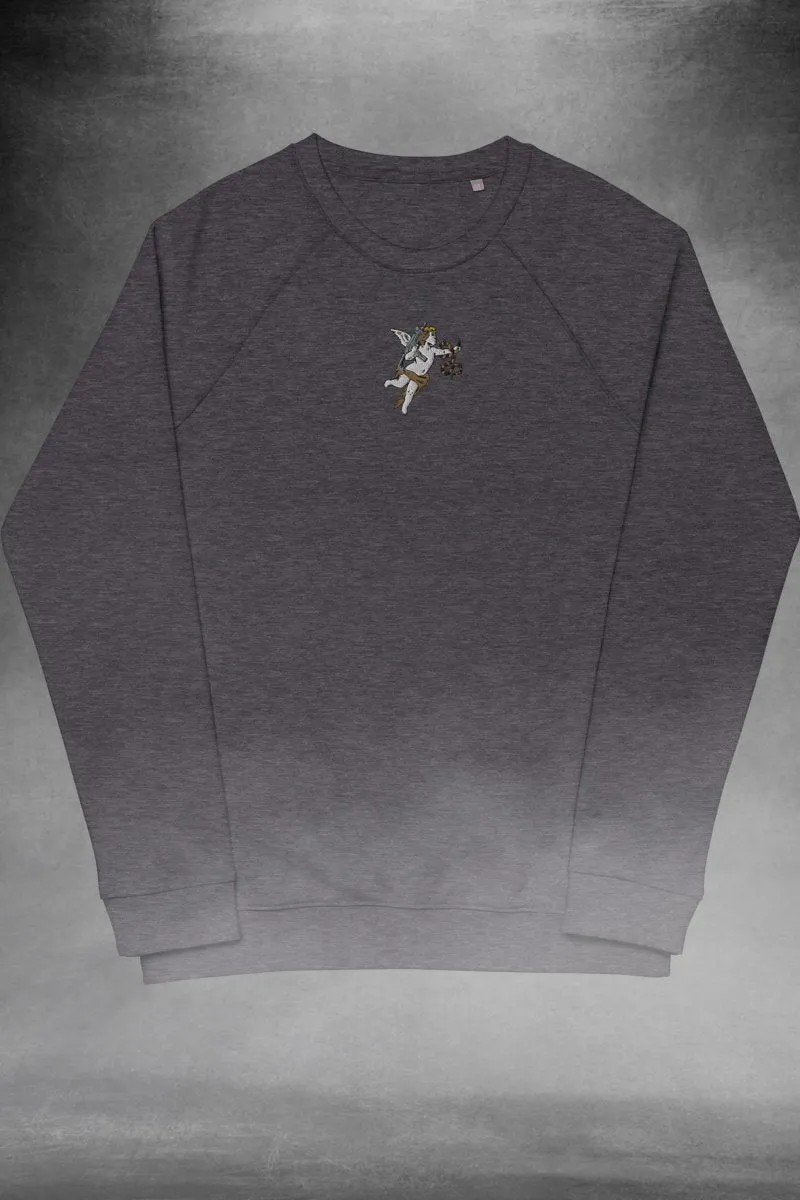 Cupid embroidery long sleeve shirt