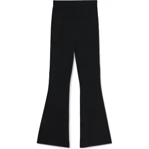 Danielle Bernstein Womens Ribbed Flared Pants