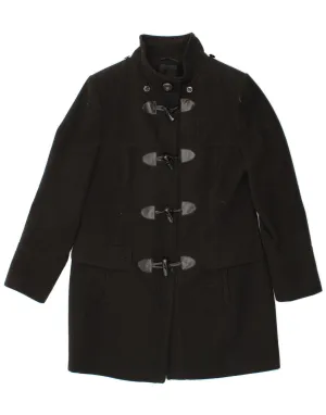 DEBENHAMS Womens Duffle Coat UK 16 Large Black Polyester