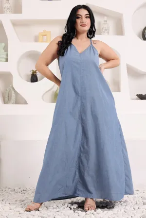 Denim Flared Dress