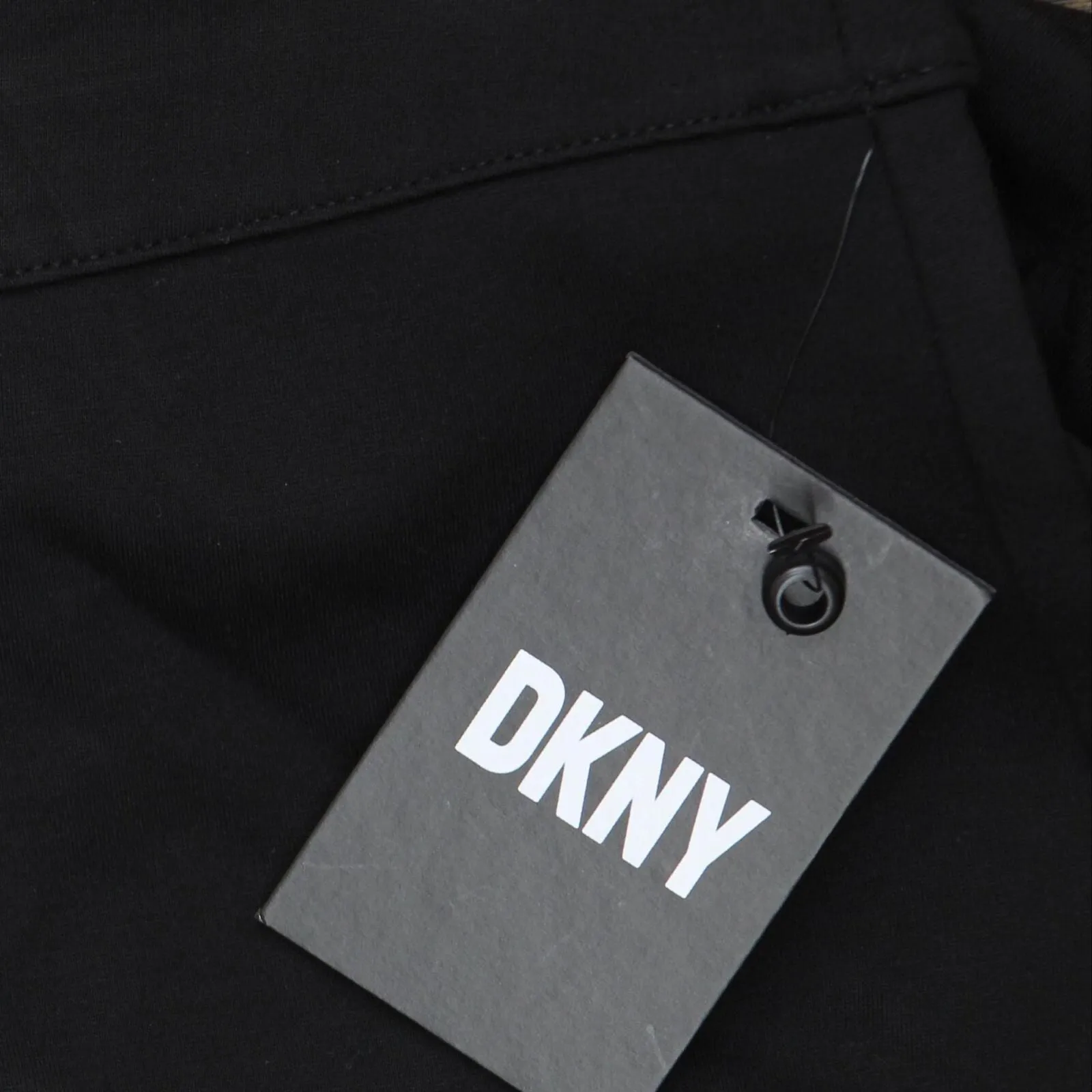 DKNY Womens Logo High Rise Wide Leg Pants P2JKTO68