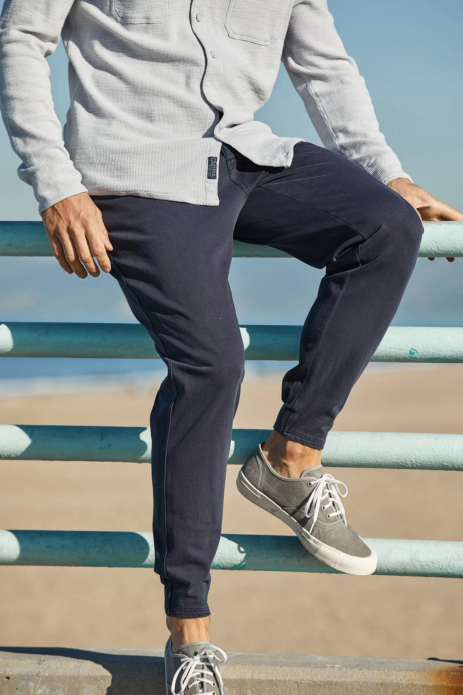Elevated Compact Jersey Jogger - Dark Navy