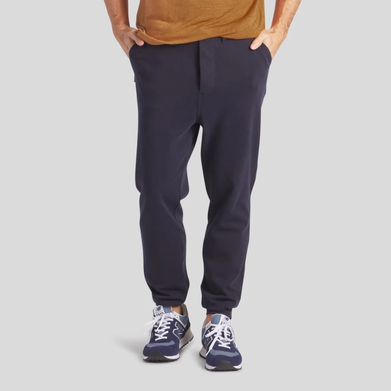 Elevated Compact Jersey Jogger - Dark Navy