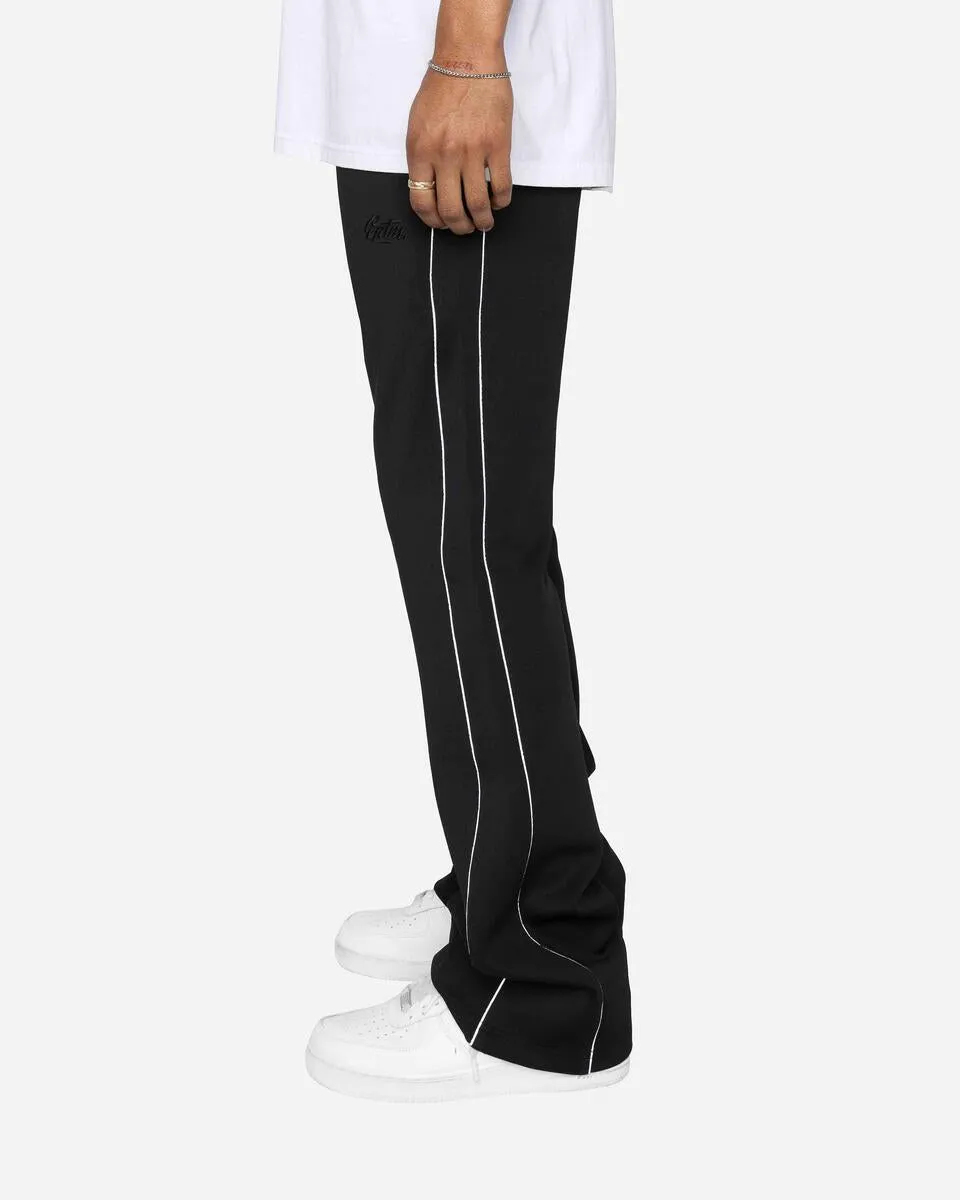 EPTM PIPING FLARED TRACK PANTS (BLACK)