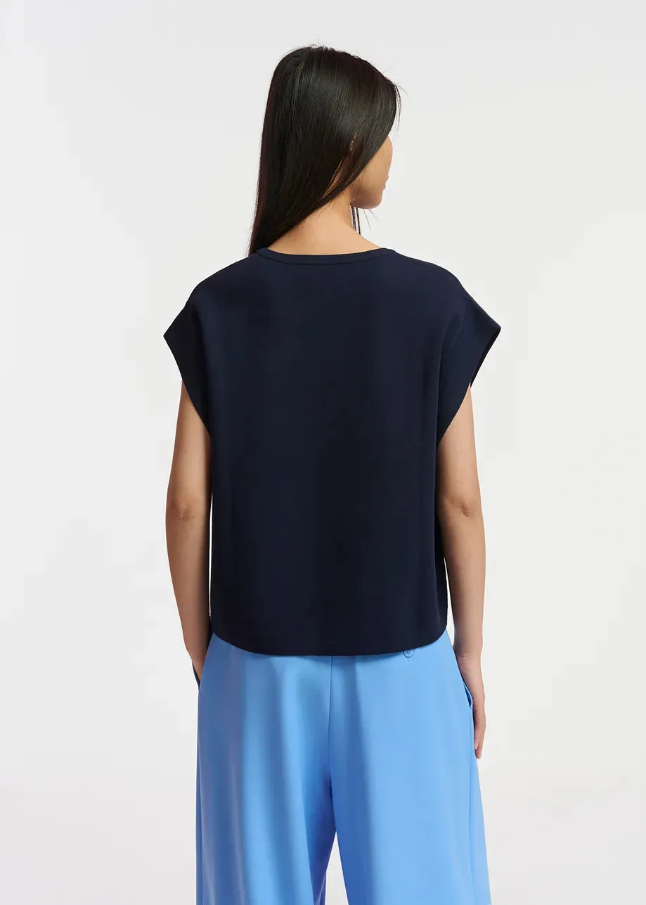 Esfigeas Essentiel Beaded Heart Knit Top