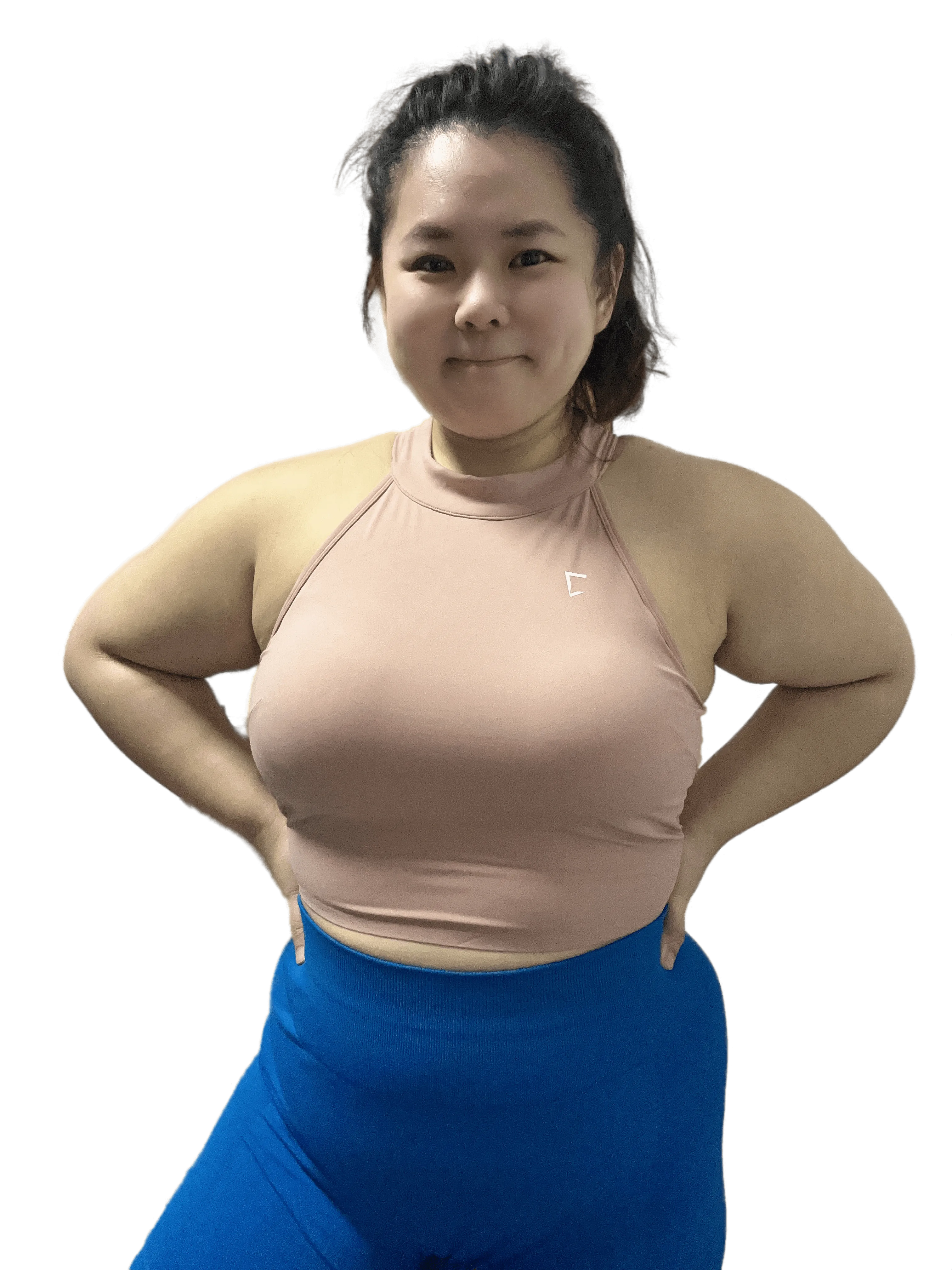 Everyday high neck built in padded tank top