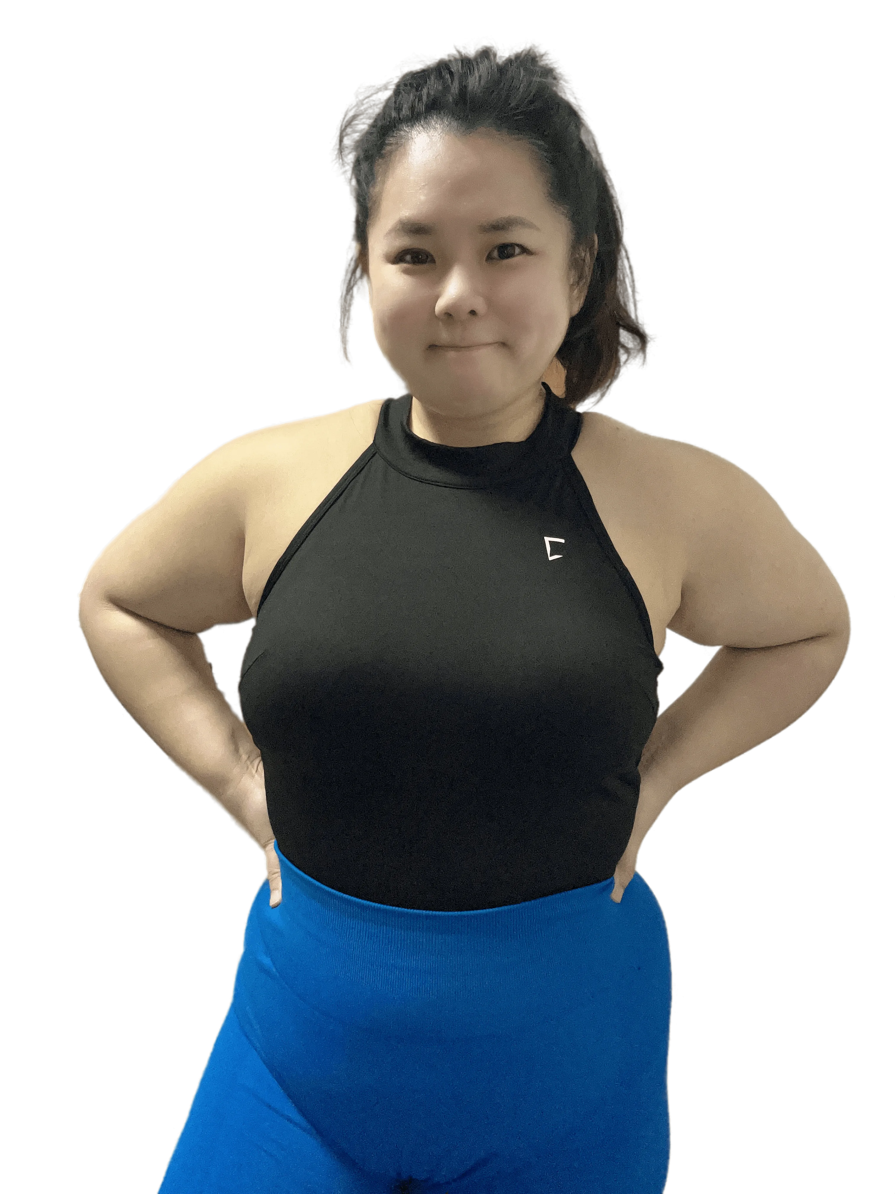 Everyday high neck built in padded tank top
