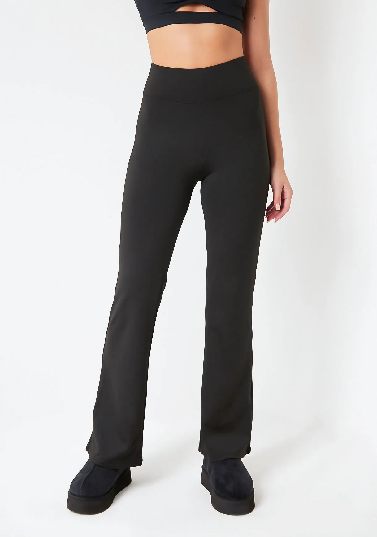 Felicity Black Flared Yoga Pants