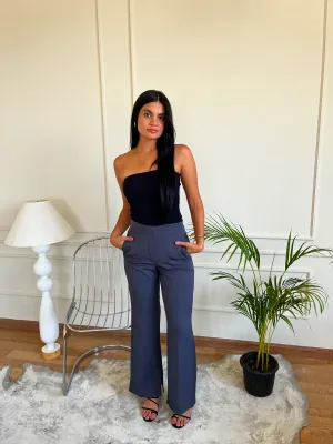 FLARED PANTS GREY