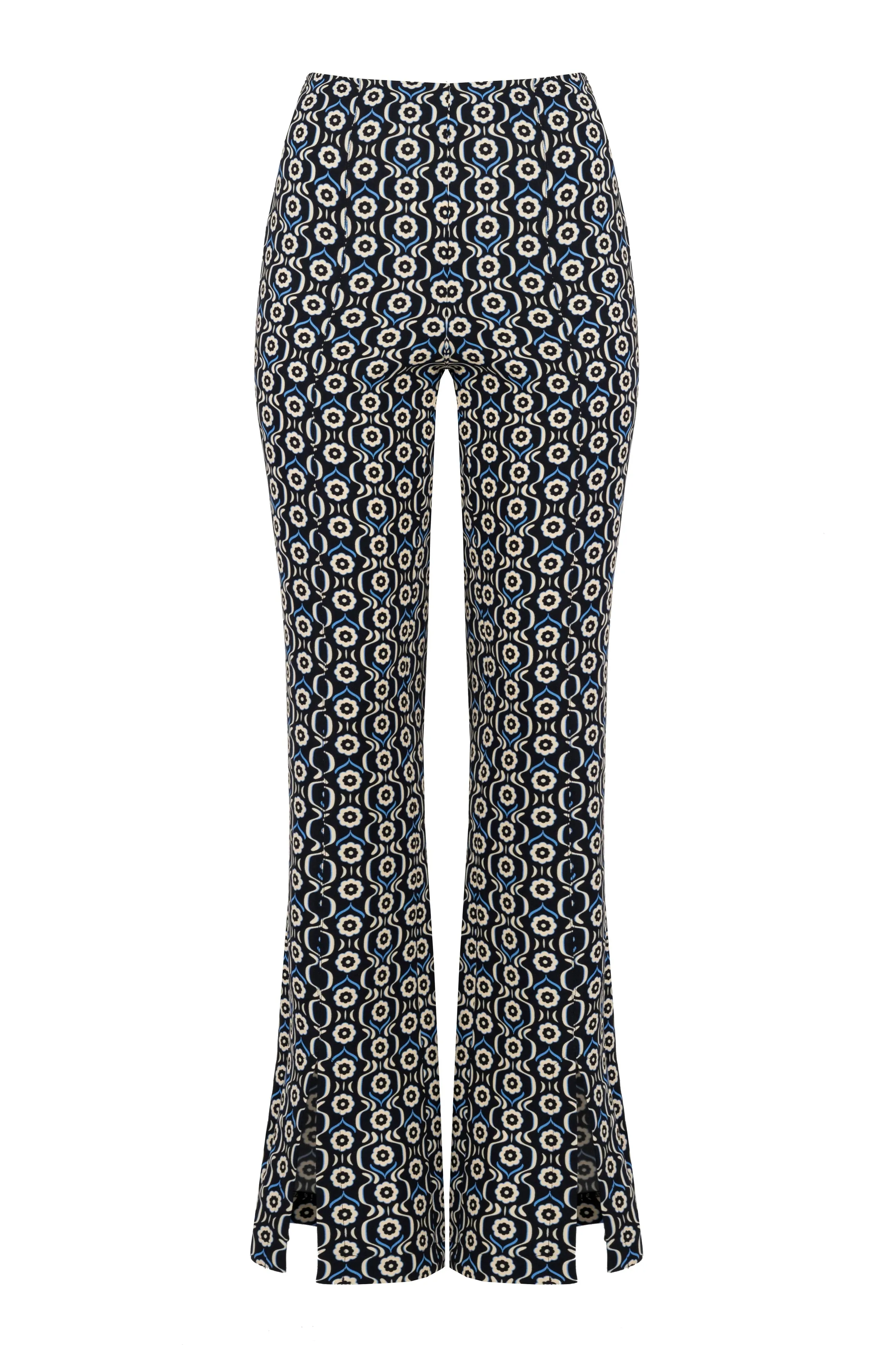 Flared pants in Daisy Print