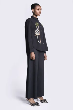 Flared Pants of (Monkey on a Tree High Low Shirt)