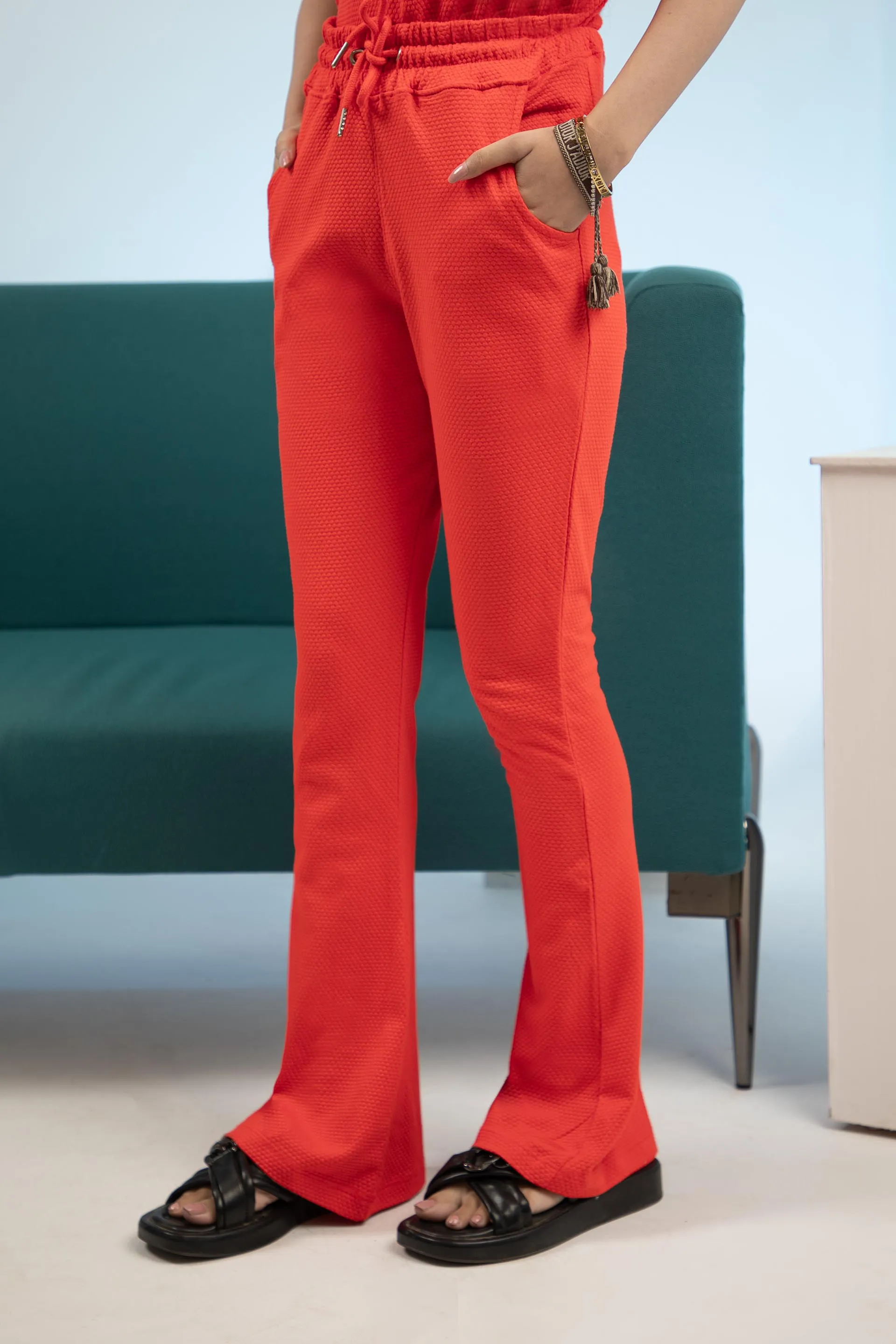 Flared Trackpants Red
