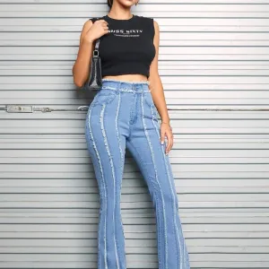 Flared Woemn's Slim Fit Pants Jeans