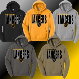 Floyd Lancers - Tall Logo Basic Hoodie (Youth & Adult) - MADE TO ORDER/TWO WEEKS