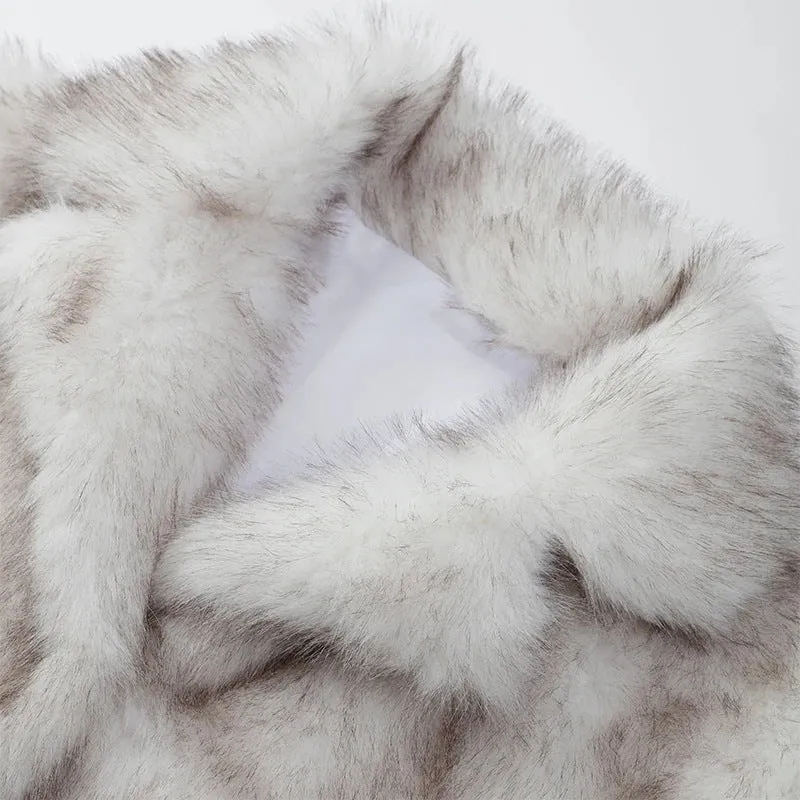 Fluffy Faux Fur Thermal Coat