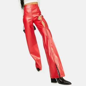 Front Split Flared Pants