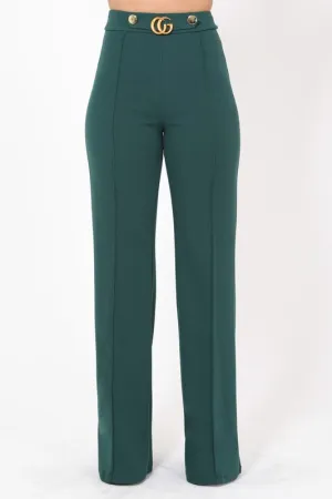 Green CC pants