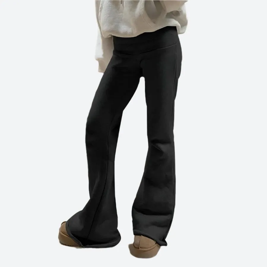 High-Waist Flared Stretch Yoga Pants