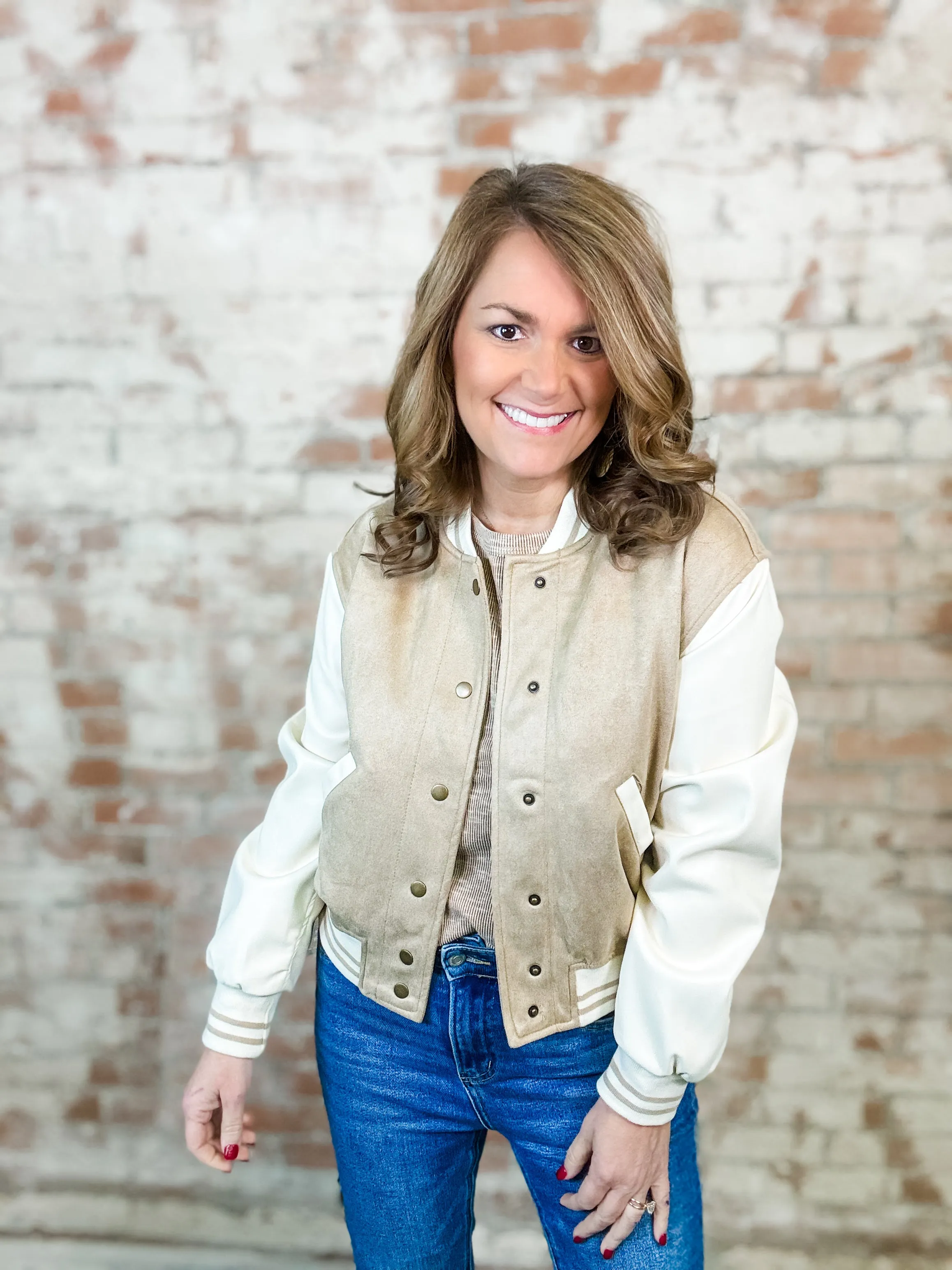 Janie Suede Bomber Jacket - FINAL SALE