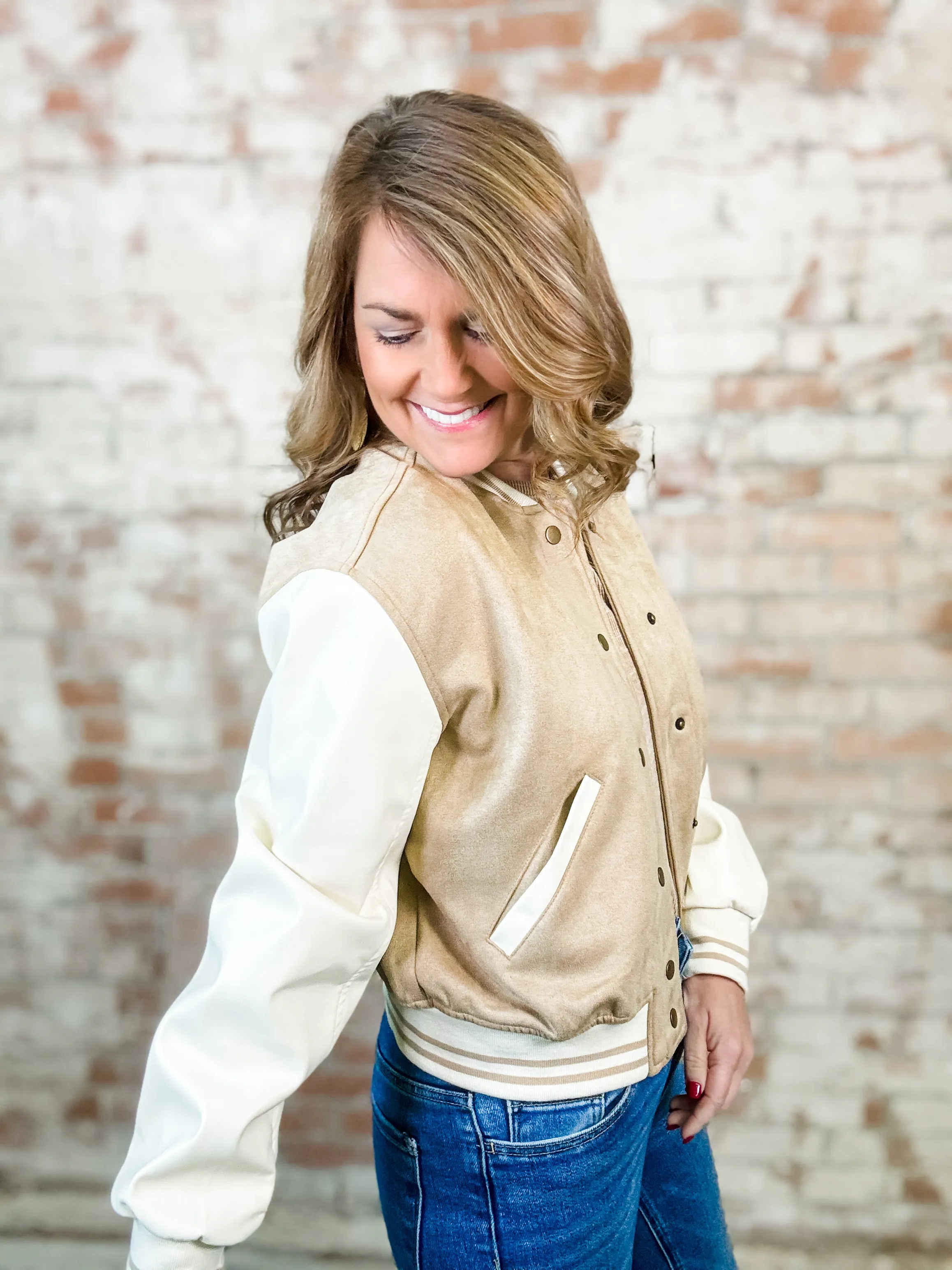 Janie Suede Bomber Jacket - FINAL SALE