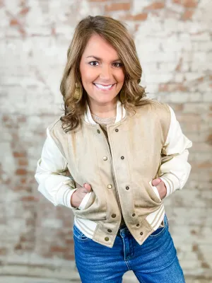 Janie Suede Bomber Jacket - FINAL SALE